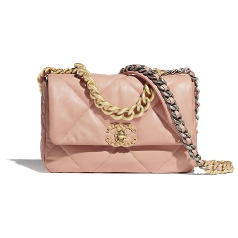 chanel 19 flap bag pink|chanel 19 flap bag large.